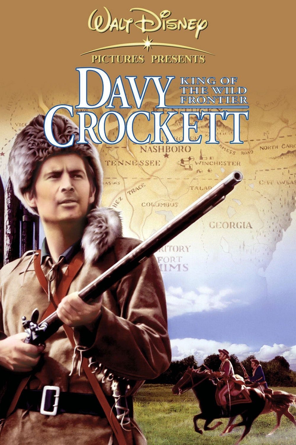 Poster for the movie "Davy Crockett, King of the Wild Frontier"