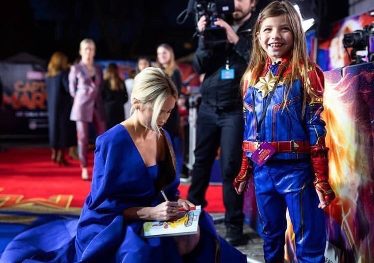 Sweet and Empowering Moments in London Premiere of “Captain Marvel”