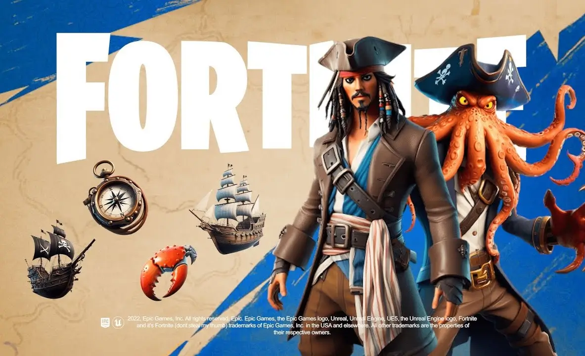 Fortnite x Pirates of the Caribbean Collaboration Rumored: Jack Sparrow, Davy Jones, and More?